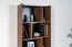 Regal Mairenke 10, Farbe: Walnuss / Schwarz matt - Abmessungen: 191 x 59 x 40 cm (H x B x T)