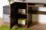 Robuster Schreibtisch Kiefer Vollholz Junco 187, Wallnussfarben, 75 x 140 x 55 cm, mit 4 Schubladen, Tastaturfach und 3 Fächern, sehr robust und stabil
