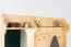 Garderobe Kiefer massiv Vollholz natur 29A - Abmessung 200 x 113 x 35 cm