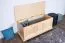 Truhe Kiefer massiv Vollholz natur 180 – 50 x 120 x 48 cm (H x B x T)