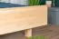 Jugendbett Buche massiv Vollholz natur 116, inkl. Lattenrost - Abmessung 180 x 200 cm