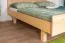 Jugendbett Buche massiv Vollholz natur 116, inkl. Lattenrost - Abmessung 180 x 200 cm