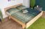 Jugendbett Buche massiv Vollholz natur 116, inkl. Lattenrost - Abmessung 180 x 200 cm