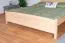 Doppelbett / Gästebett Buche massiv Vollholz natur 117, inkl. Lattenrost - Abmessung 160 x 200 cm