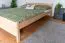 Doppelbett / Gästebett Buche massiv Vollholz natur 117, inkl. Lattenrost - Abmessung 160 x 200 cm