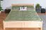 Jugendbett Buche massiv Vollholz natur 117, inkl. Lattenrost - Abmessung 160 x 200 cm