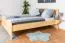 Jugendbett Kiefer massiv Vollholz natur 67, inkl. Lattenrost - Abmessung 160 x 200 cm