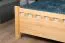 Jugendbett Kiefer massiv Vollholz natur 67, inkl. Lattenrost - Abmessung 180 x 200 cm