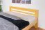 Jugendbett Kiefer massiv Vollholz natur 73, inkl. Lattenrost - Abmessung 180 x 200 cm
