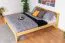 Doppelbett / Gästebett Kiefer massiv Vollholz natur 73, inkl. Lattenrost - Abmessung 180 x 200 cm