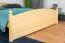 Jugendbett Kiefer massiv Vollholz natur 81, inkl. Lattenrost - Abmessung 180 x 200 cm