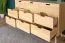 Kommode Kiefer massiv natur Aurornis 40 - Abmessungen: 84 x 142 x 40 cm (H x B x T)