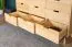 Kommode Kiefer massiv natur Aurornis 40 - Abmessungen: 84 x 142 x 40 cm (H x B x T)