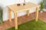Tisch Kiefer massiv Vollholz natur Junco 240A (eckig) - Abmessung 80 x 120 cm