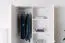 Kleiderschrank Kiefer Vollholz massiv weiß lackiert Junco 08B - Abmessung 195 x 102 x 59 cm (H x B x T)
