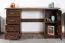 Schreibtisch Kiefer massiv Vollholz Walnussfarben Pipilo 18 - Abmessung: 75 x 139 x 54 cm (H x B x T)