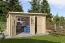 Gartenhaus Landtraum 02 - 28 mm Blockbohlenhaus, Grundfläche: 10,54 m², Pultdach