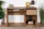 Schreibtisch Selun 11, Farbe: Eiche Dunkelbraun - 75 x 120 x 53 cm (H x B x T)