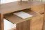 Schreibtisch Selun 11, Farbe: Eiche Dunkelbraun - 75 x 120 x 53 cm (H x B x T)