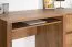 Schreibtisch Selun 11, Farbe: Eiche Dunkelbraun - 75 x 120 x 53 cm (H x B x T)