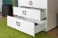 Elegante Kommode 06 in Weiß, 89 x 84 x 56 cm, hochwertig verarbeitet, besonders robust und stabil, langlebig, 4 Schubladen mit Soft Close System