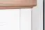 Kommode Lotofaga 20, Farbe: Weiß / Walnuss - 112 x 101 x 48 cm (H x B x T)