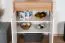 Kommode Gataivai 16, Farbe: Beige Hochglanz / Walnuss - 99 x 78 x 36 cm (H x B x T)
