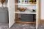 Kommode Gataivai 16, Farbe: Beige Hochglanz / Walnuss - 99 x 78 x 36 cm (H x B x T)