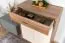 Kommode Gataivai 16, Farbe: Beige Hochglanz / Walnuss - 99 x 78 x 36 cm (H x B x T)