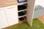 Garderoben Komplett - Set I Gataivai, 5-teilig, Farbe: Beige Hochglanz / Walnuss