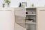 Kommode Garim 8, Farbe: Beige Hochglanz - 85 x 180 x 45 cm (H x B x T)