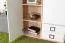 Kinderzimmer - Kommode Benjamin 27, Farbe: Buche / Weiß - 134 x 86 x 37 cm (H x B x T)