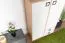 Kinderzimmer - Kommode Benjamin 27, Farbe: Buche / Weiß - 134 x 86 x 37 cm (H x B x T)