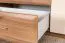 Schlafzimmer - Set E Gataivai, 4-teilig, Farbe: Beige Hochglanz / Walnuss