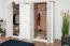 Drehtürenschrank / Kleiderschrank Lotofaga 17, Farbe: Weiß / Walnuss - 227 x 291 x 59 cm (H x B x T)