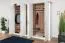 Drehtürenschrank / Kleiderschrank Lotofaga 17, Farbe: Weiß / Walnuss - 227 x 291 x 59 cm (H x B x T)