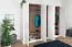 Drehtürenschrank / Kleiderschrank Lotofaga 17, Farbe: Weiß / Walnuss - 227 x 291 x 59 cm (H x B x T)