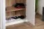 Drehtürenschrank / Kleiderschrank Lotofaga 17, Farbe: Weiß / Walnuss - 227 x 291 x 59 cm (H x B x T)