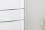 Schwebetürenschrank / Kleiderschrank Siumu 06, Farbe: Weiß / Weiß Hochglanz - 224 x 182 x 61 cm (H x B x T)