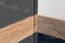 Schiebetürenschrank / Kleiderschrank Vaitele 11, Farbe: Anthrazit Hochglanz / Walnuss - 224 x 272 x 61 cm (H x B x T)