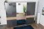 Schiebetürenschrank / Kleiderschrank Vaitele 11, Farbe: Anthrazit Hochglanz / Walnuss - 224 x 272 x 61 cm (H x B x T)