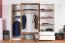 Drehtürenschrank / Kleiderschrank Gremda 05, Farbe: Eiche / Weiß - 202 x 230 x 52 cm (H x B x T)