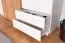 Drehtürenschrank / Kleiderschrank Gremda 05, Farbe: Eiche / Weiß - 202 x 230 x 52 cm (H x B x T)