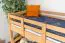 Etagenbett / Stockbett 90 x 190 cm für Kinder "Easy Premium Line" K17/n, Buche Massivholz Natur lackiert, teilbar