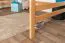 Hochbett 140 x 200 cm "Easy Premium Line" K23/n, Buche Massivholz Natur lackiert, teilbar