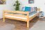 Hochbett 160 x 190 cm "Easy Premium Line" K23/n, Buche Massivholz Natur lackiert, teilbar