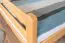 Hochbett 160 x 190 cm "Easy Premium Line" K23/n, Buche Massivholz Natur lackiert, teilbar
