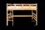 Hochbett 140 x 190 cm für Erwachsene "Easy Premium Line" K23/n, Buche Massivholz weiß lackiert, teilbar