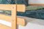 Hochbett 160 x 190 cm "Easy Premium Line" K23/n, Buche Massivholz Natur lackiert, teilbar