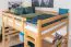 Hochbett 160 x 190 cm "Easy Premium Line" K23/n, Buche Massivholz Natur lackiert, teilbar